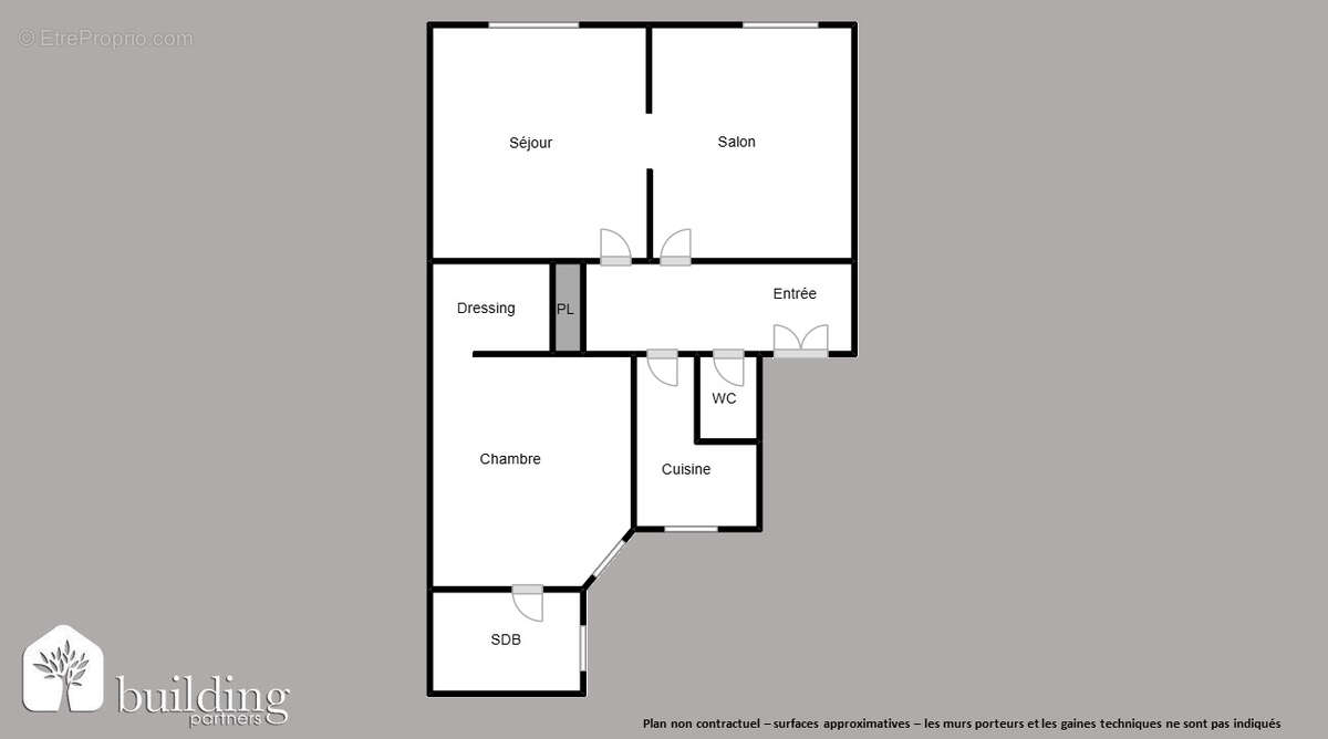 A vendre - Bécon Village - Appartement 3 pièces de 61 m² - photo 2
