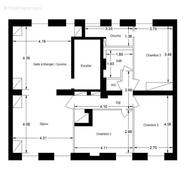 Appartement à PARIS-15E