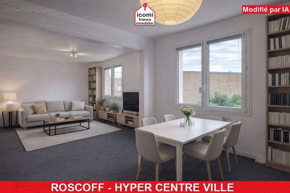 Finistere - roscoff (29680) - a vendre - maison t7 de +150m² : 1 studio et 1 duplex t5  - terrain 350m² environ - garage et stat - photo 7