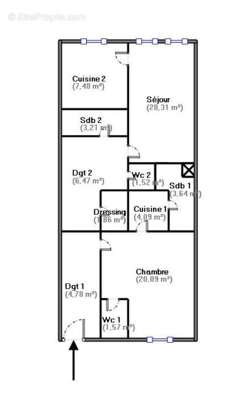 Appartement à TOULOUSE