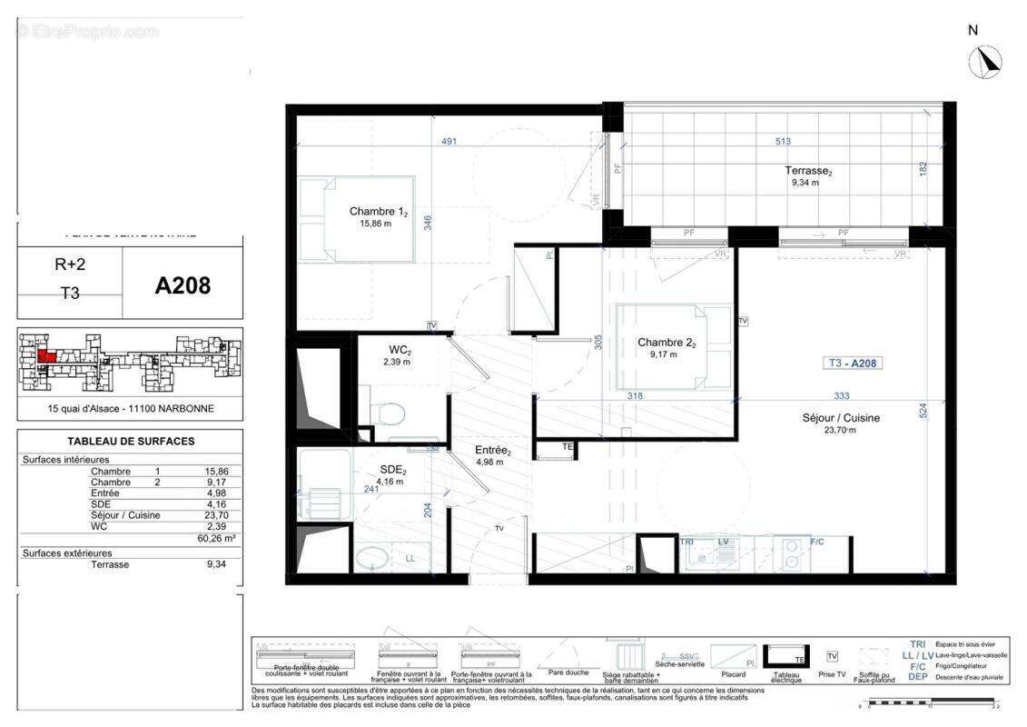 Appartement à NARBONNE