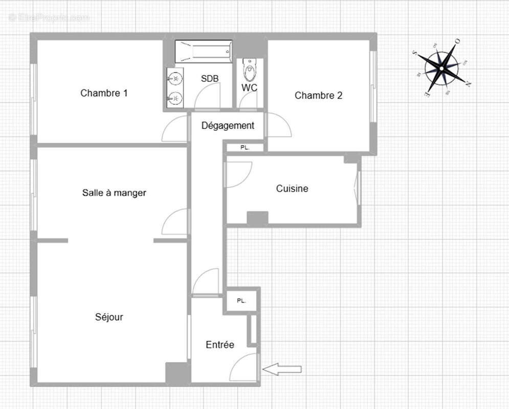 Appartement à LEVALLOIS-PERRET