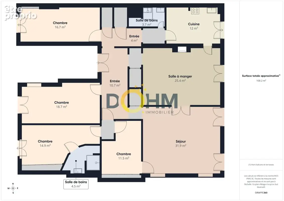 Appartement T5 bourgeois avec ascenseur - photo 18
