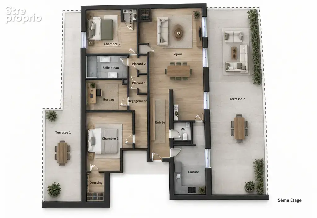 Puteaux dernier etage quartier centre-ville - photo 2