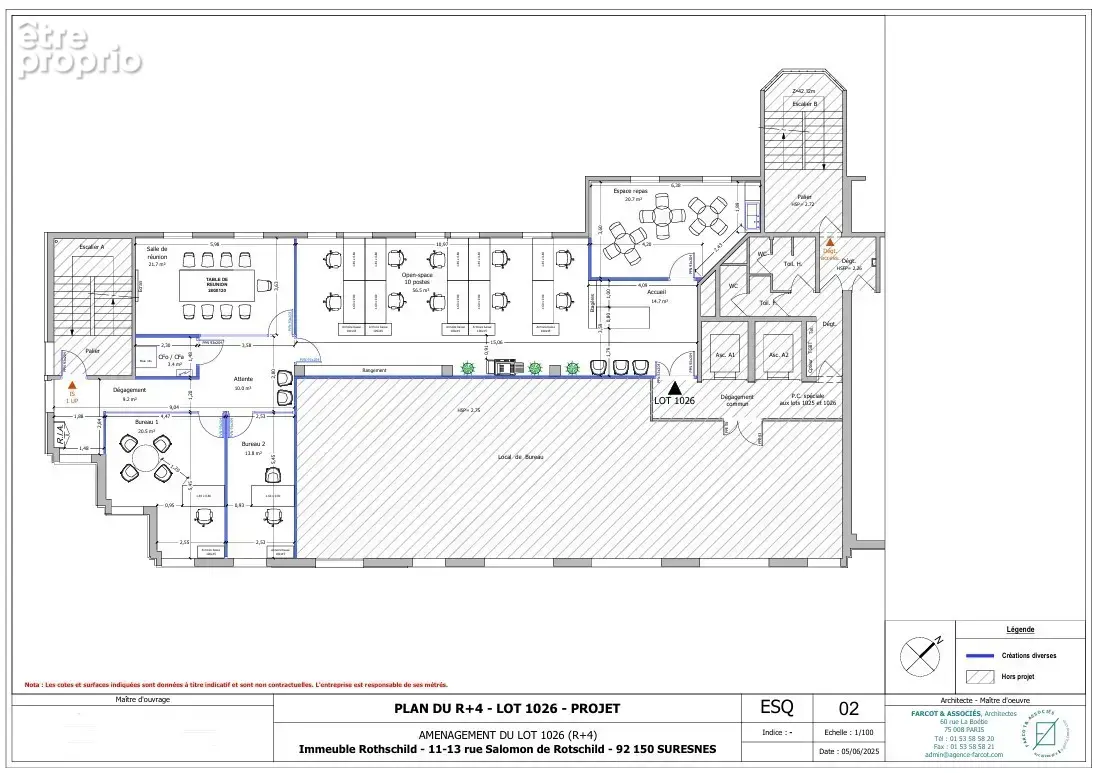 Bureaux à vendre de 2 504 m² divisibles - photo 8