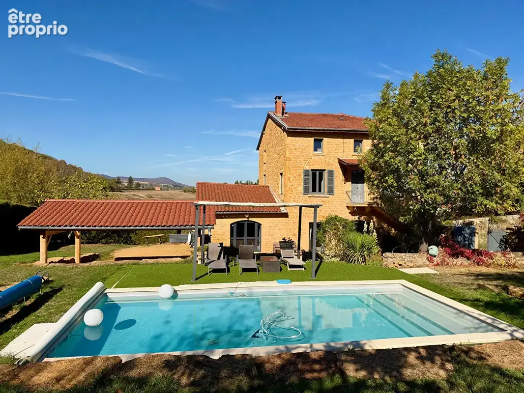 Ville Sur Jarnioux - Maison de caractère en pierres dorées, 6 chambres, piscine et jardin - photo 1