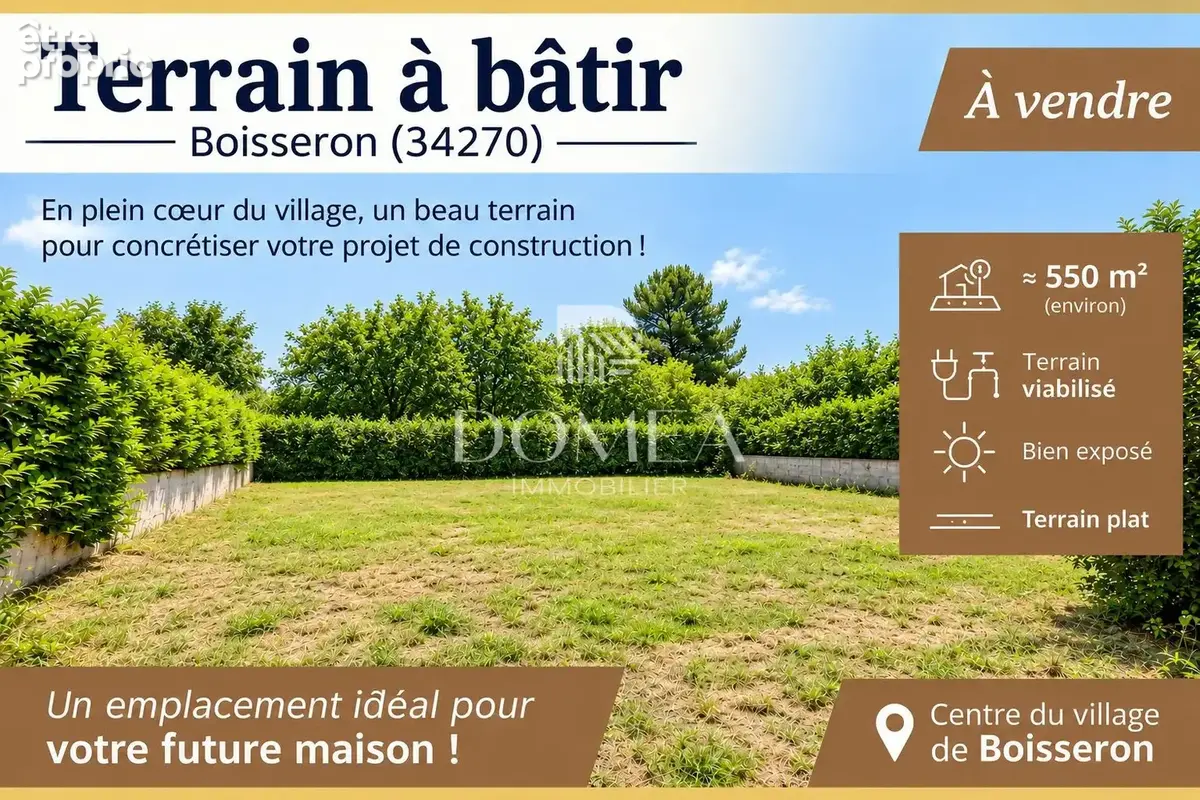 Terrain à BOISSERON