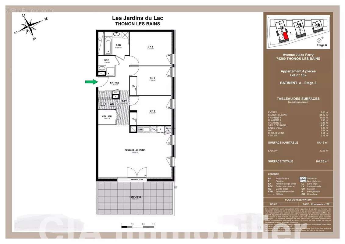 Appartement à THONON-LES-BAINS