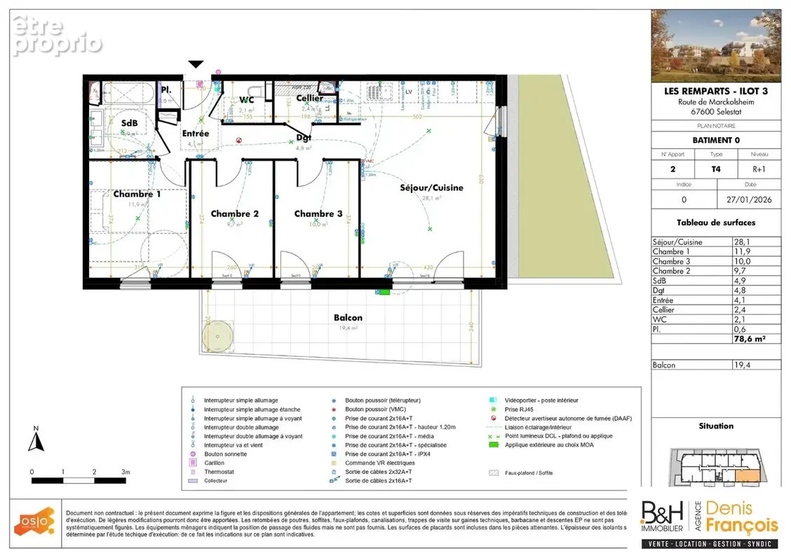 Appartement 4 pièces 79 m² à vendre à Selestat (67600) - photo 6