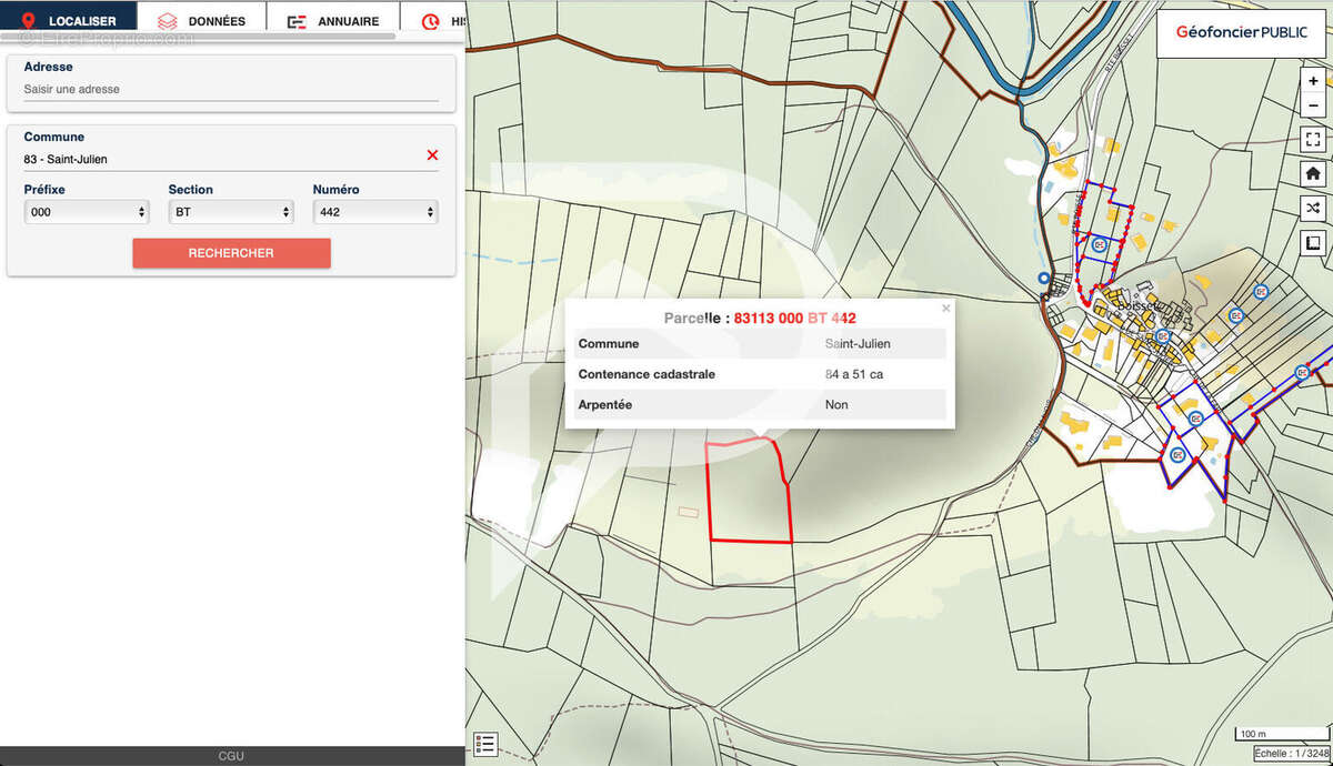 Terrain à SAINT-JULIEN