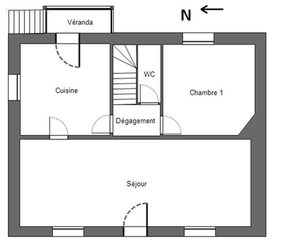29520 Landeleau maison habitable mais travaux de rafraichissement 3 chambres sur 4380 m² - photo 4