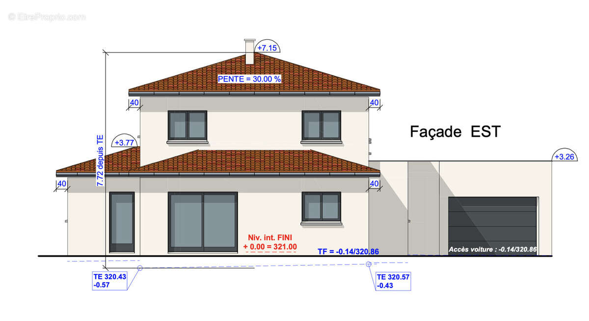 Terrain à LA TOUR-DE-SALVAGNY