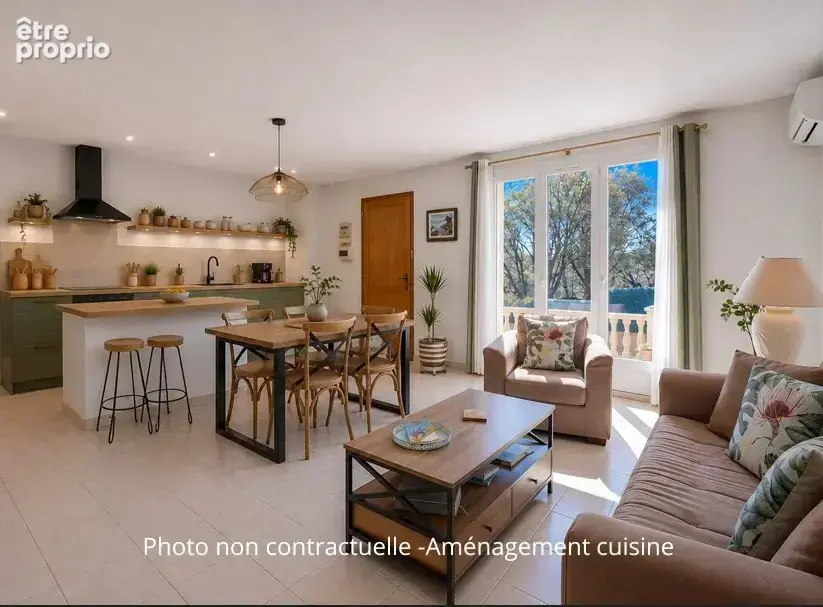 Draguignan maison plain-pied t4 -78 m²- 2 chambres-bureau- garage-501 m2 terrain - photo 4