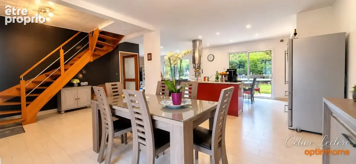 Chauche – maison familiale de 161 m² – 5 chambres – piscine – pièce de vie de 58,75 m² - photo 4