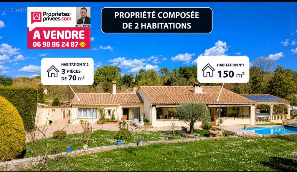 Vaste propriete en deux habitations et nombreuses dependances ! - photo 2