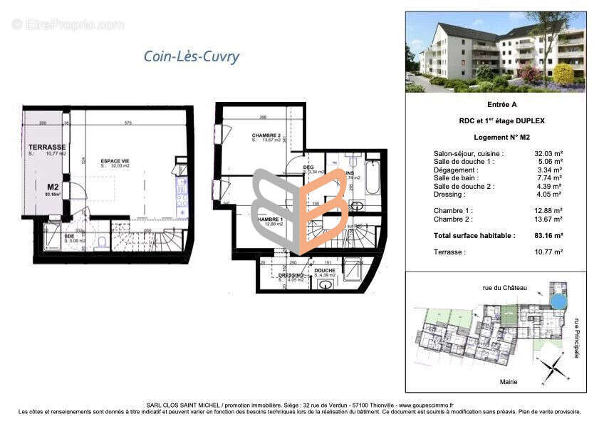 Appartement 83 m² à Coin-Les-Cuvry  - photo 3