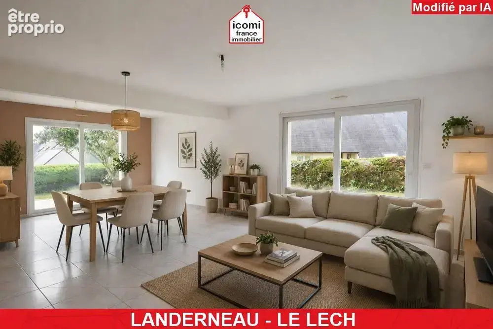Finistere - landerneau (29800) - a vendre - maison  individuellle de 167m² - 7 chambres - garage - jardin de 1000 m² - fenetres  - photo 2