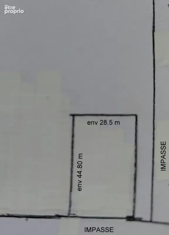 A Morlaas, Terrain à vendre  dans une impasse, plat, prêt à construire - photo 3