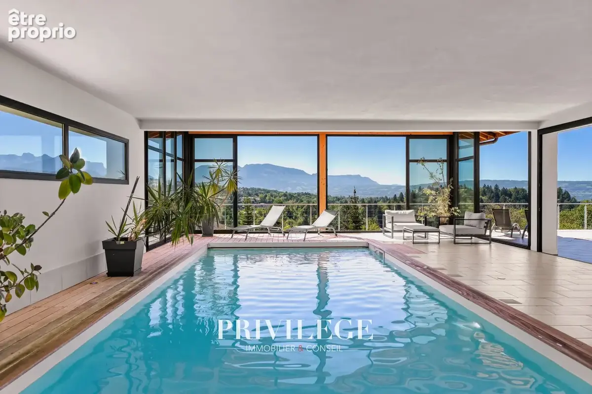 Propriété d’exception avec piscine intérieure, sauna, vue panoramique et gîte indépendant aux portes de Genève - photo 5