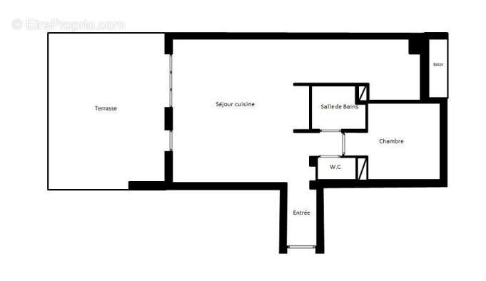 Chambéry ( Quartier des pompiers )   appartement T2 de 55 m2 avec grande terrasse de 41 m2 et cave - photo 12