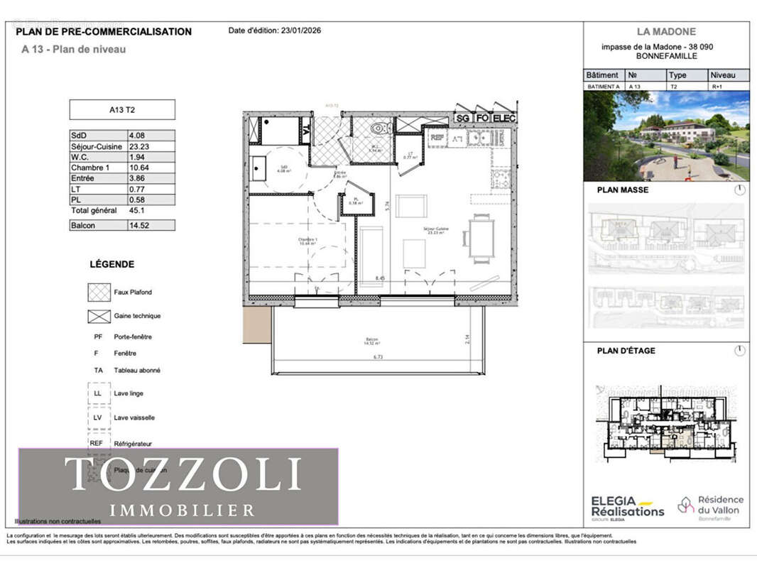 Appartement à BONNEFAMILLE