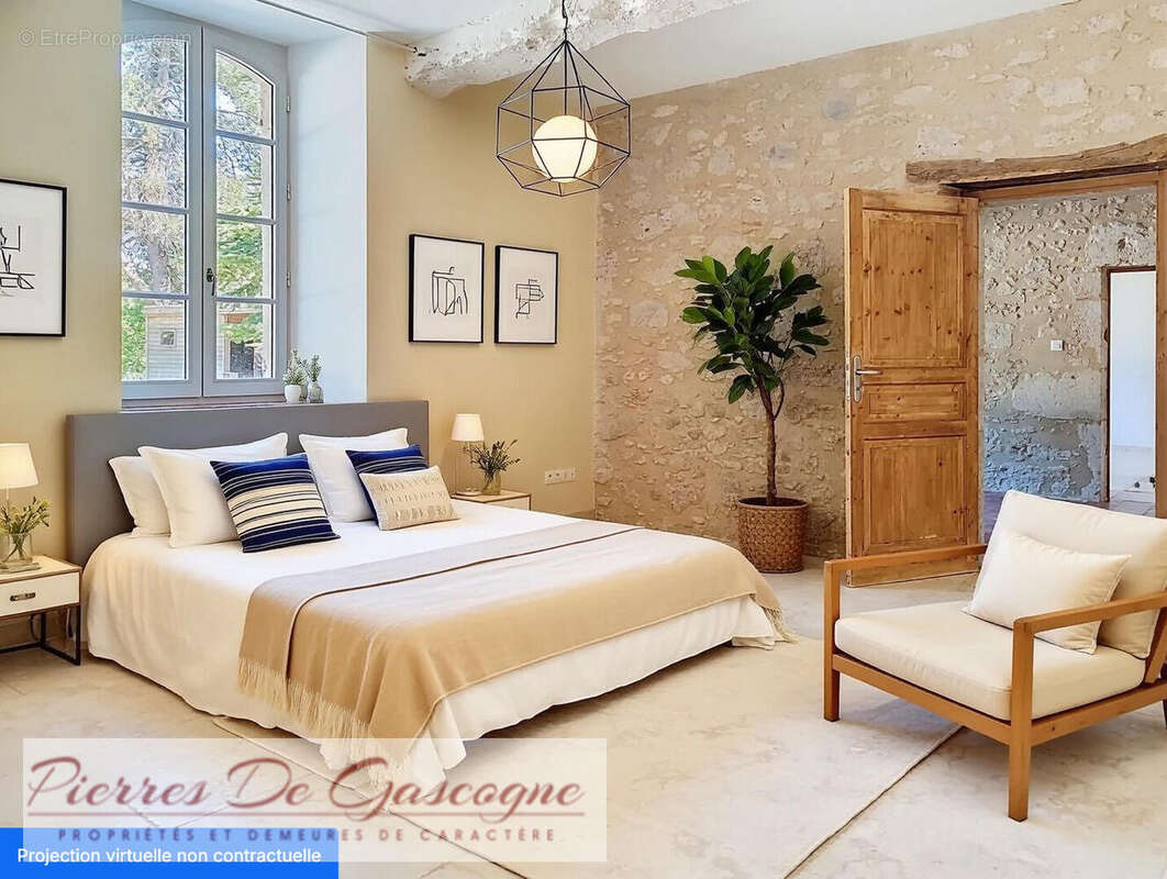 Chambre en rez-de-chaussée - Maison à LECTOURE