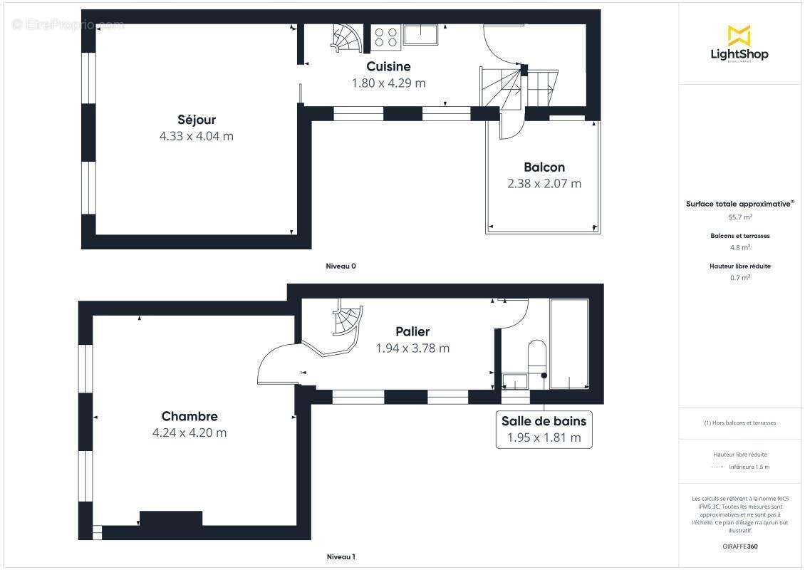 Appartement à PARIS-14E