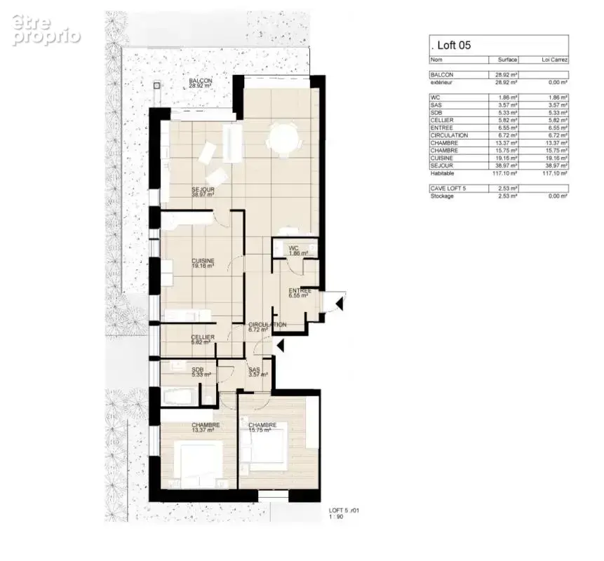 Appartement T5 - À rafraîchir - photo 4