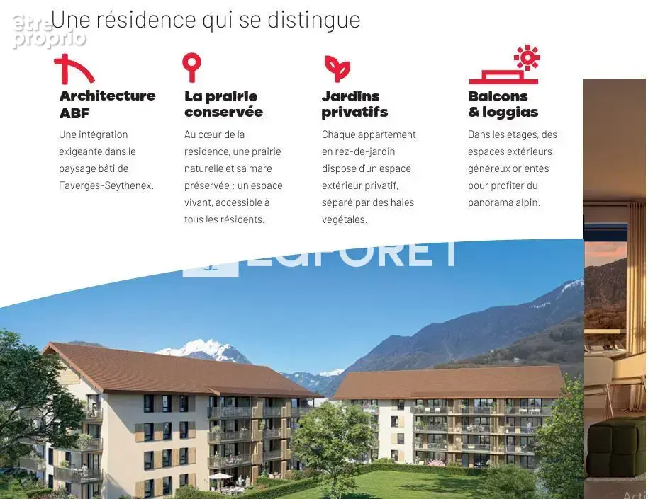 Appartement 3 pièces  à vendre à Faverges Seythenex avec terrasse et garage - photo 4
