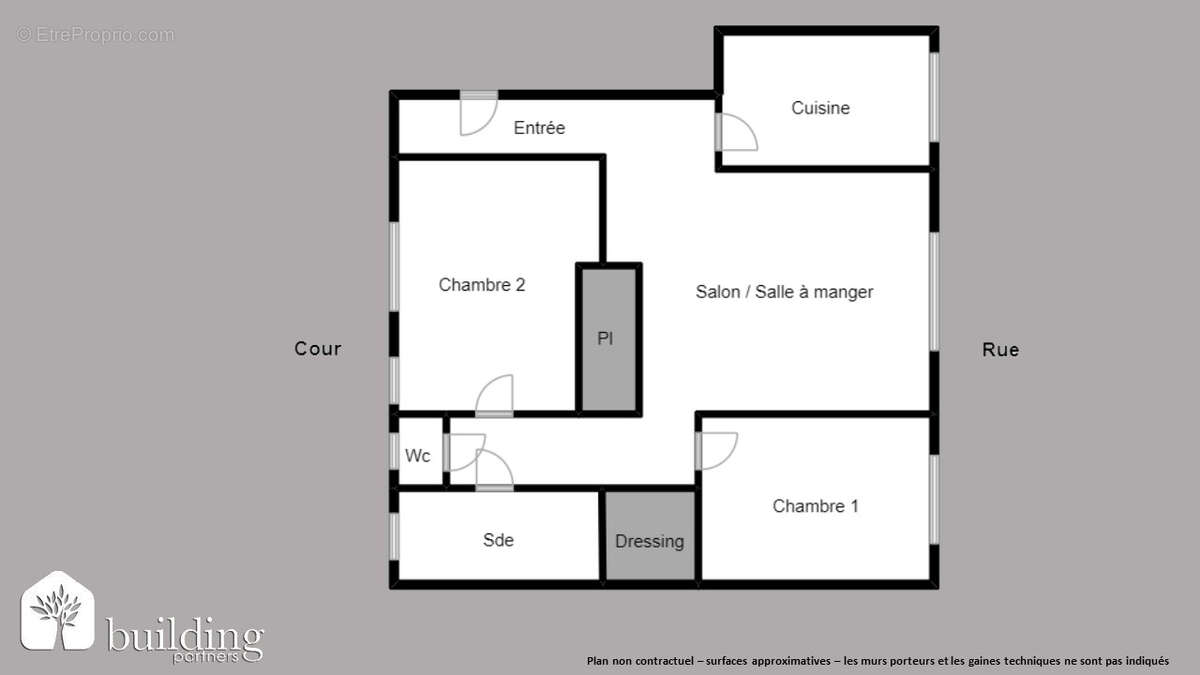 Porte de Saint Ouen Paris 18ème - Appartement 3 pièces 66 m² - photo 2