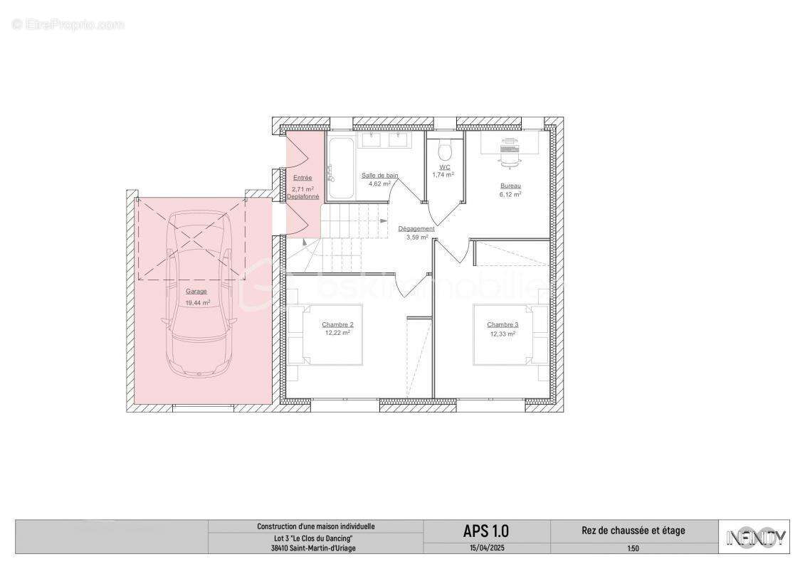Terrain à SAINT-MARTIN-D&#039;URIAGE