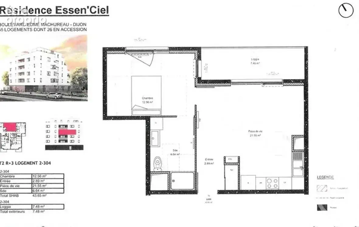 Appartement 2 pièces 44 m² à vendre à Dijon (21000) - photo 7