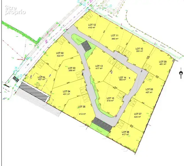 Terrain 427 m² · à Beaulieu-sur-Layon · 53 500 €