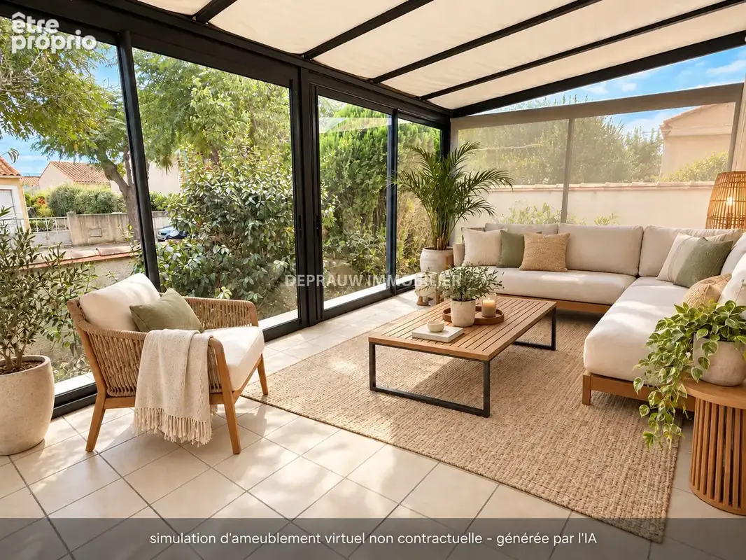 Maison 4 faces de plain-pied avec jardin, véranda et panneaux solaires - photo 7