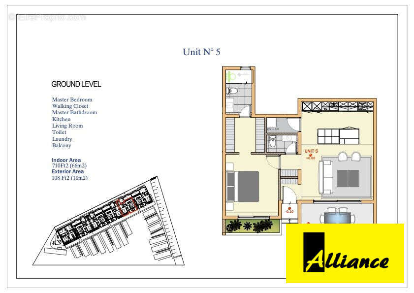 Appartement 66 m² à Saint-Martin  - photo 4