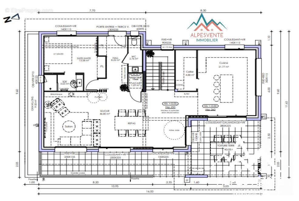 vente-maison-5ch-studio-sous-sol-jardin-publier-alpesvente - Maison à PUBLIER