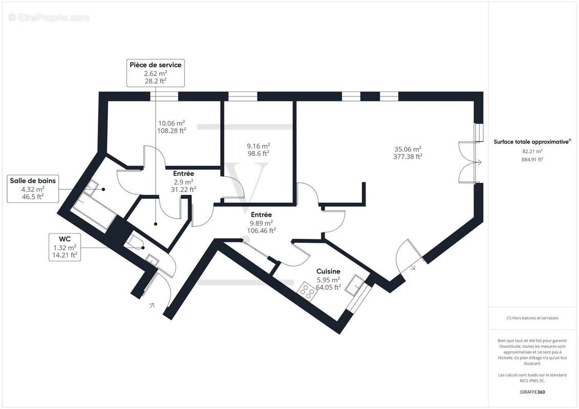 Appartement à PARIS-19E