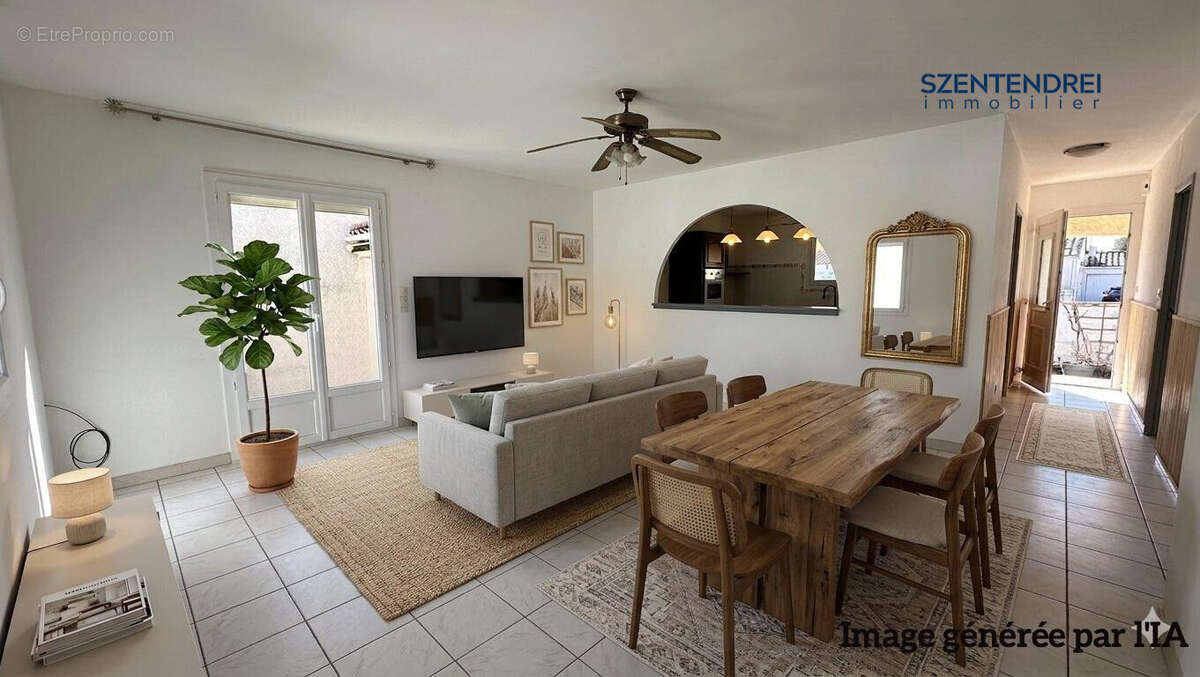 À vendre maison T3 avec garage à Lunel Nord - Maison à LUNEL