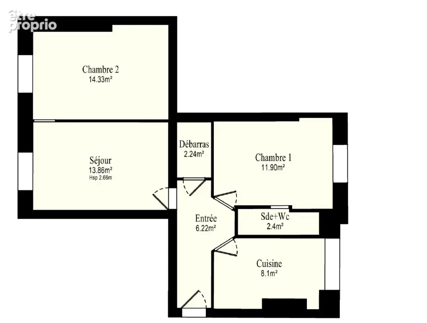 Appartement Suresnes 3 pièce(s) 59.05m2 - photo 12