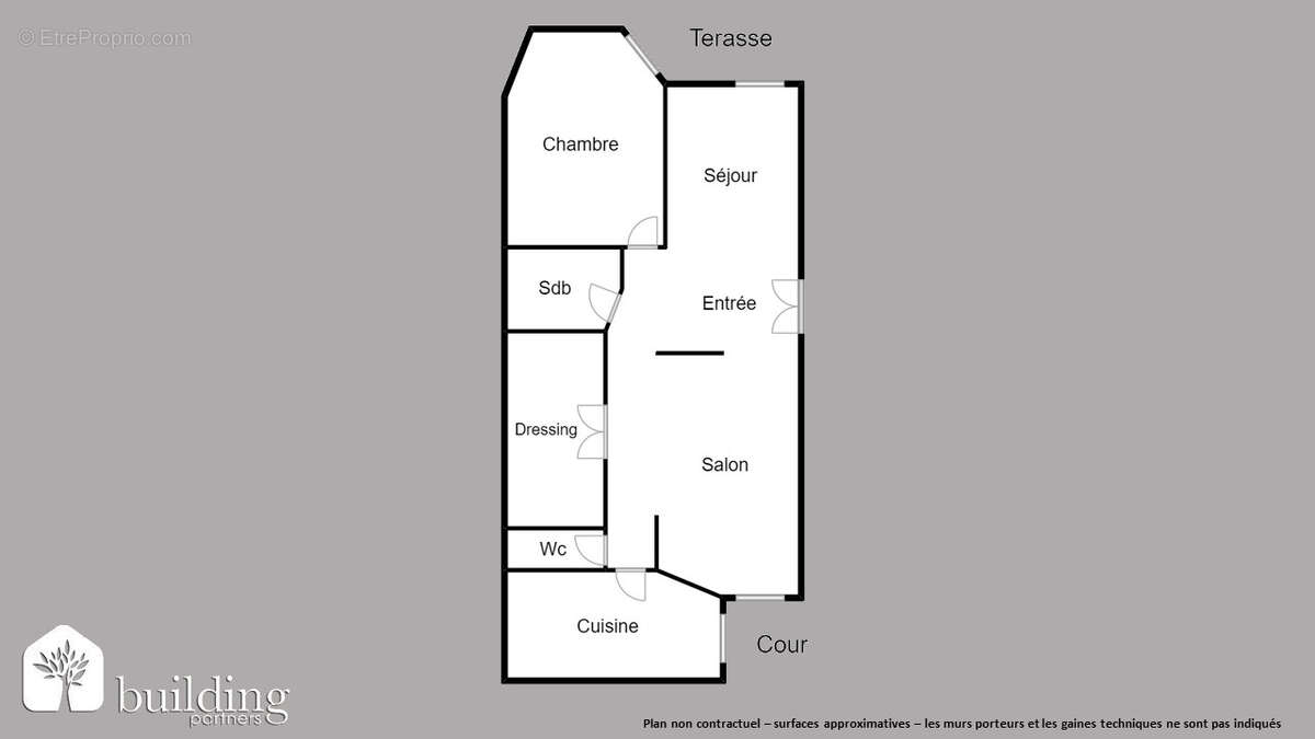 Wagram 3 pièces 1 chambre 75 m² professions libérales - photo 2