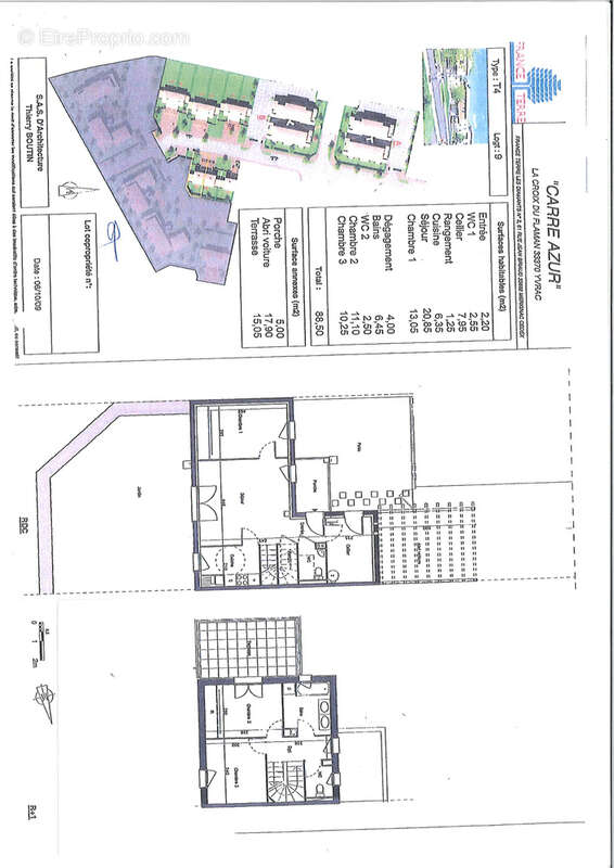 YVRAC   Maison T4 en duplex de 91,14 m2 avec jardin, terrasse et carport - photo 9