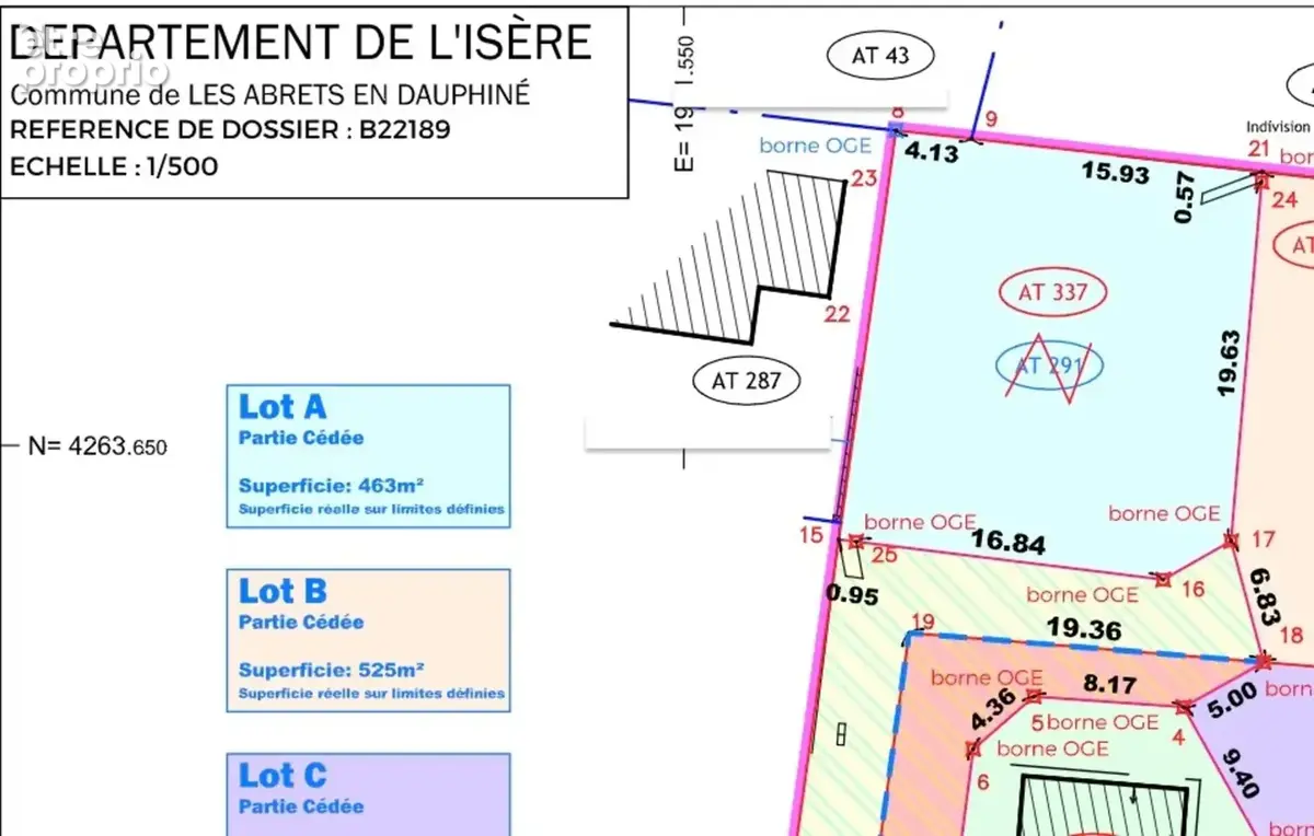 Terrain à vendre de 463,00 m² LES ABRETS (38) - photo 6