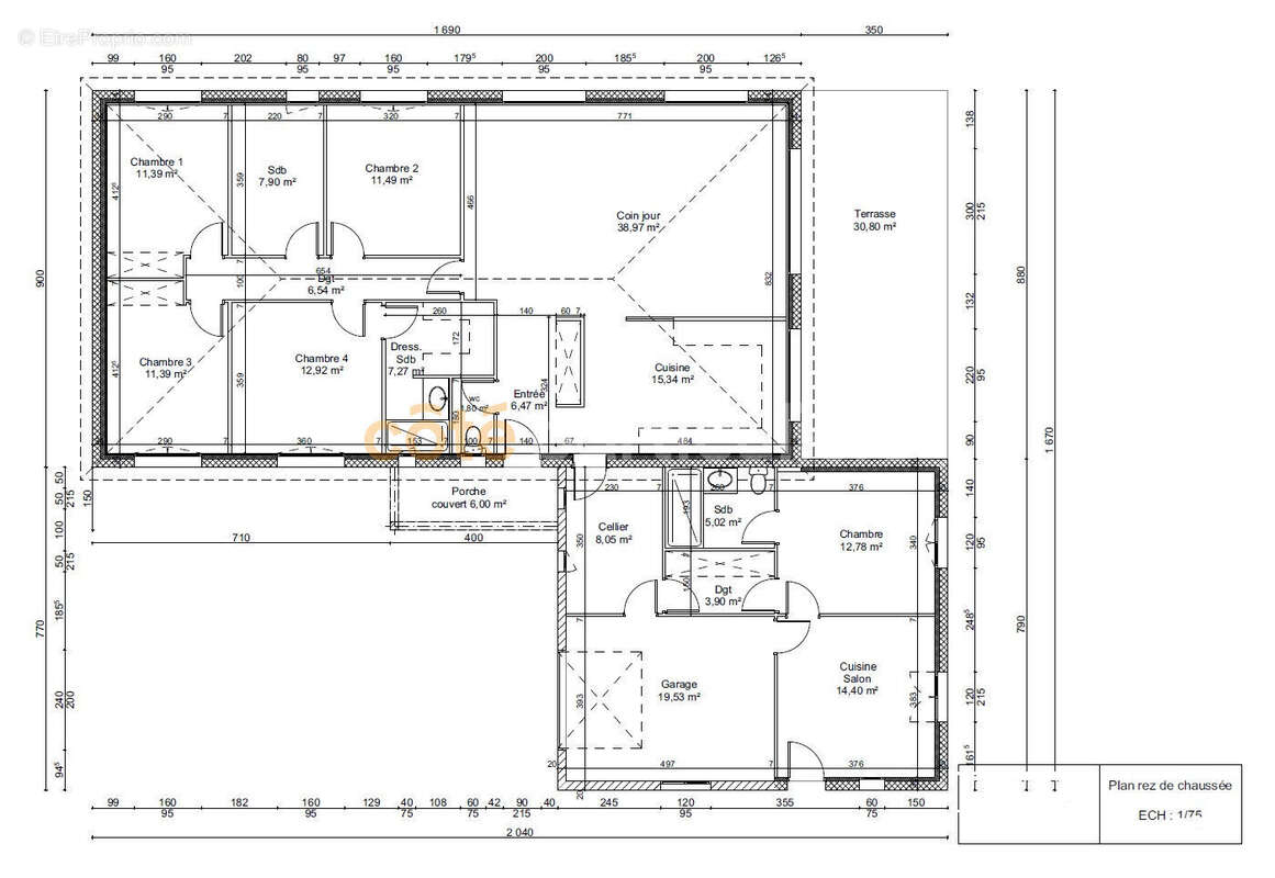 Maison et T1 Montauban 175 m2 - photo 13