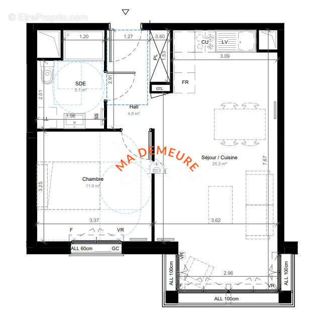 Appartement 46 m² à Dunkerque  - photo 3
