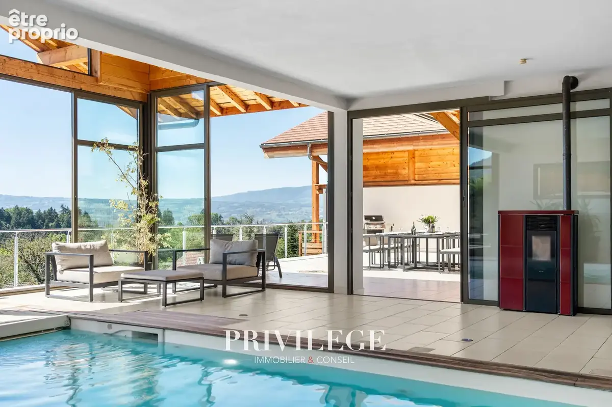 Propriété d’exception avec piscine intérieure, sauna, vue panoramique et gîte indépendant aux portes de Genève - photo 8