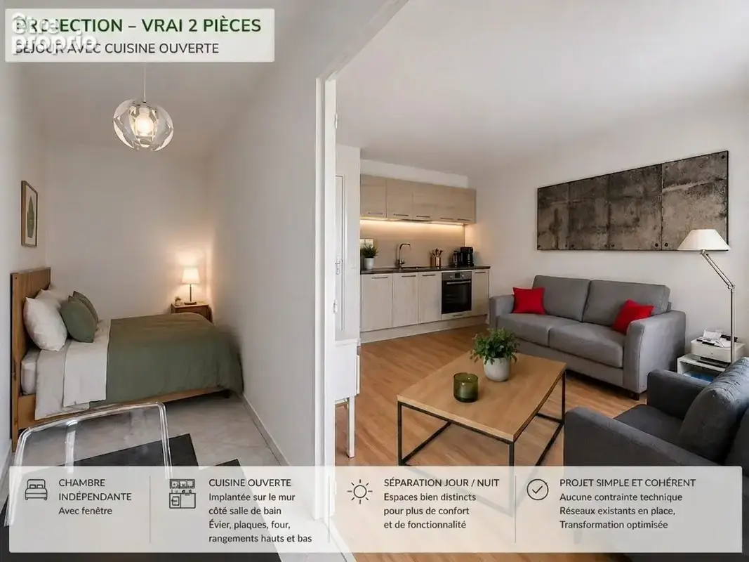 Appartement 35 m² à Paris-15e  - photo 2