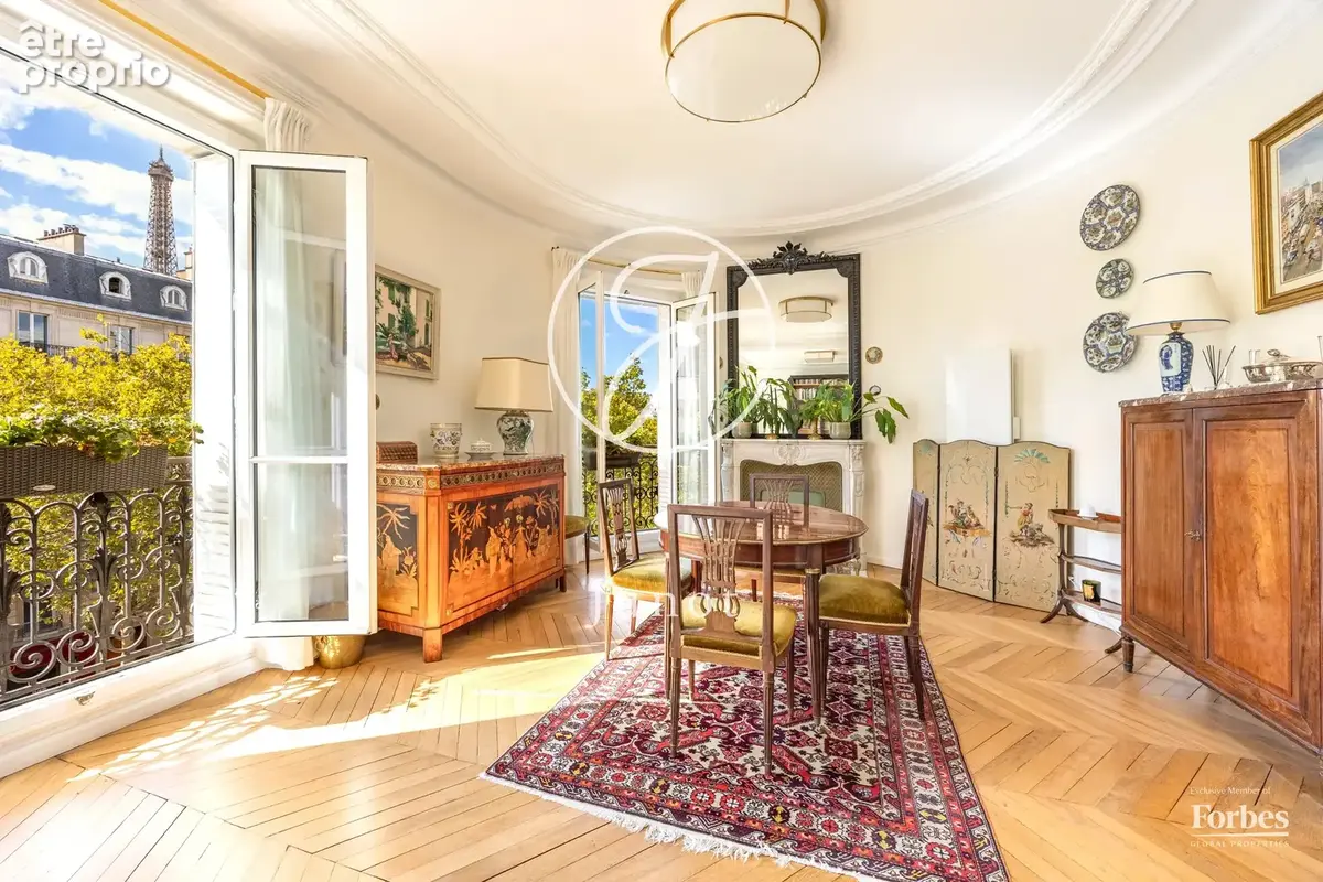 Paris 7e - GROS CAILLOU / BOSQUET - Appartement - 4 pièces - 106,21m² Carrez - 107,47m² au sol - 2 chambres - Vues sur monument - photo 8