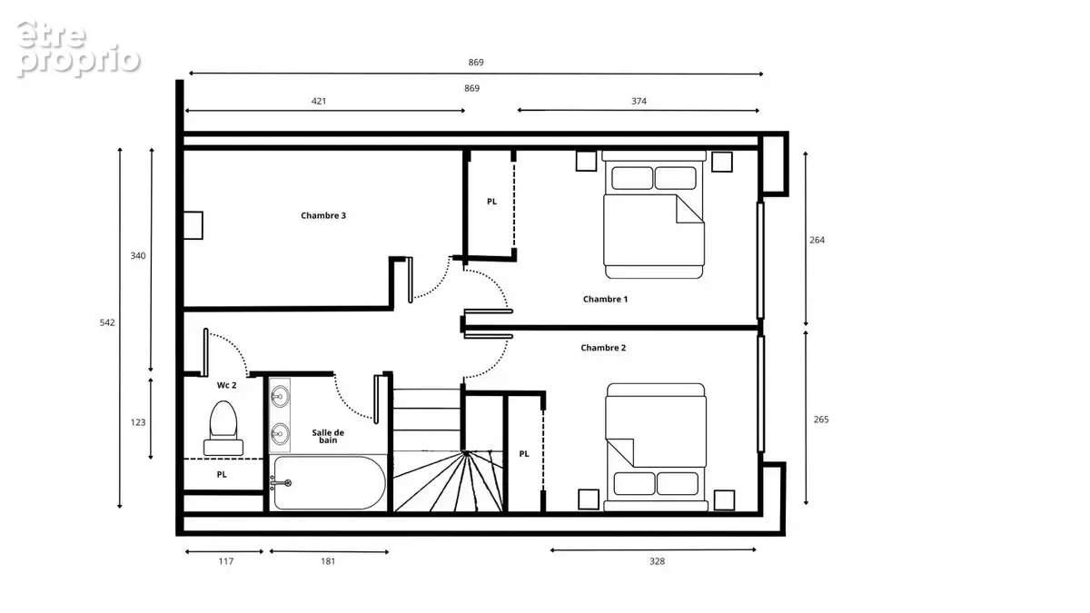 Lyon 3 Coeur de Montchat, proximité Place du Château. Lumineux T4 en Duplex avec extérieur - photo 13