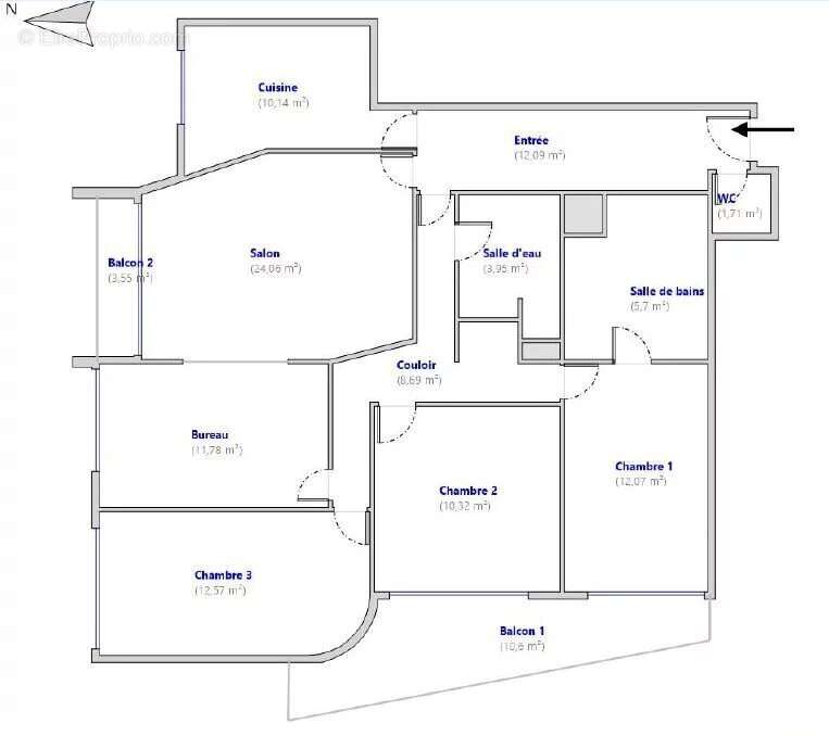 Appartement à PARIS-15E