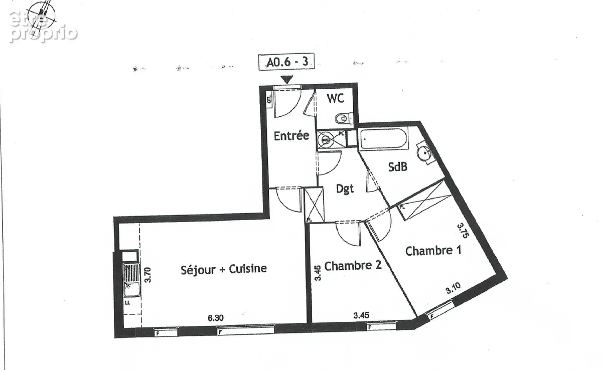 PANTIN : Appartement 3 pièces de 64.82m² - photo 7